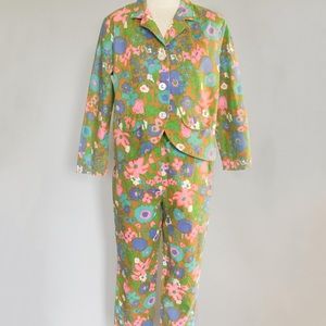1960s Floral Pantsuit